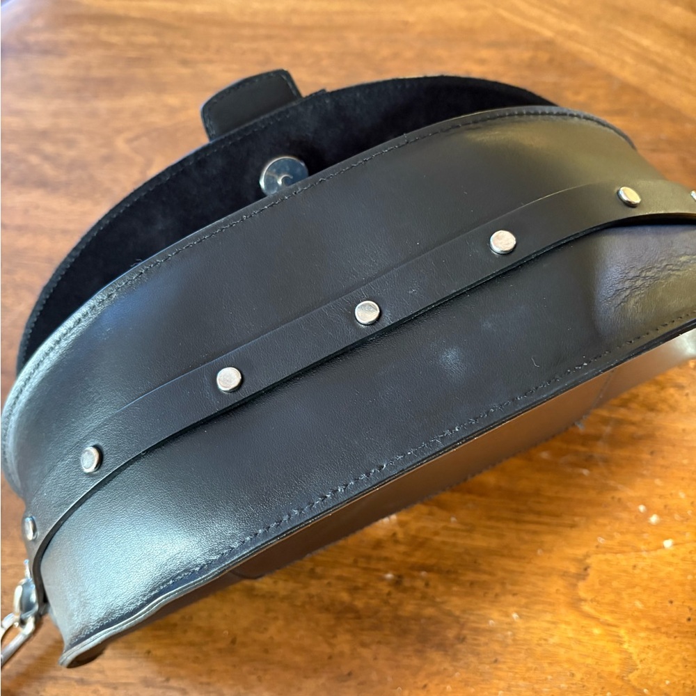 L'INTERVALLE Dark Brown Crescent Crossbody Bag - Picture 7 of 10